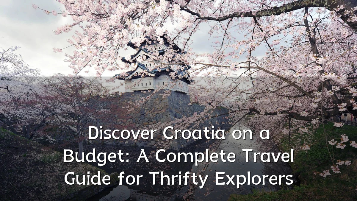 Discover Croatia on a Budget: A Complete Travel Guide for Thrifty Explorers