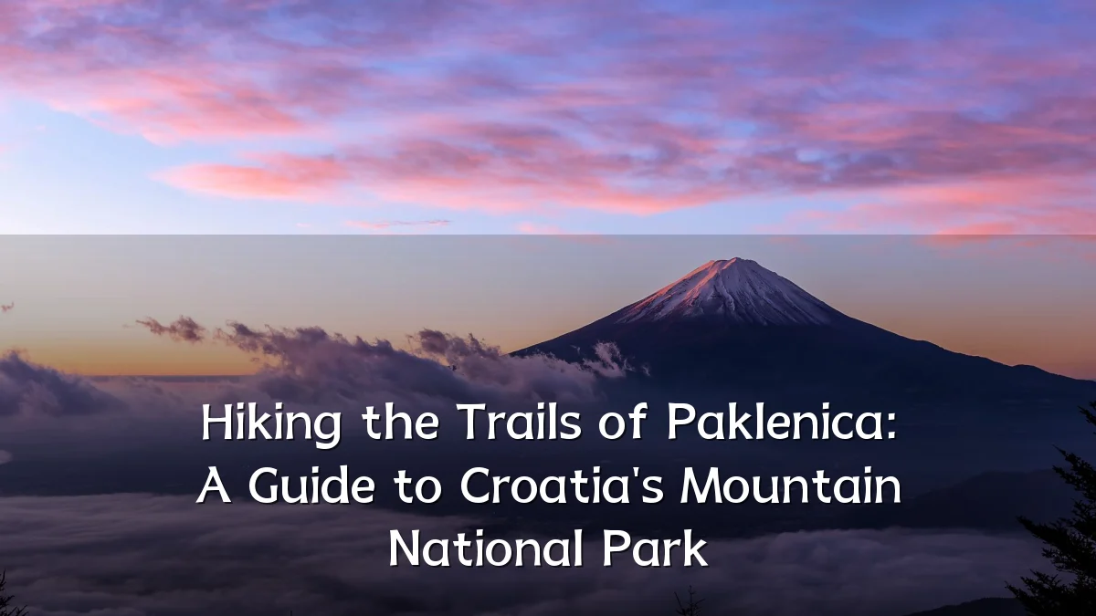 Hiking the Trails of Paklenica: A Guide to Croatia's Mountain National Park