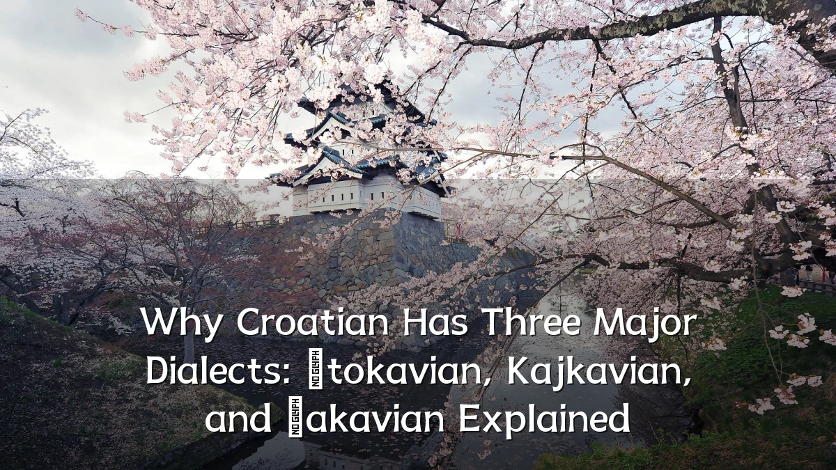 Why Croatian Has Three Major Dialects: Štokavian, Kajkavian, and Čakavian Explained