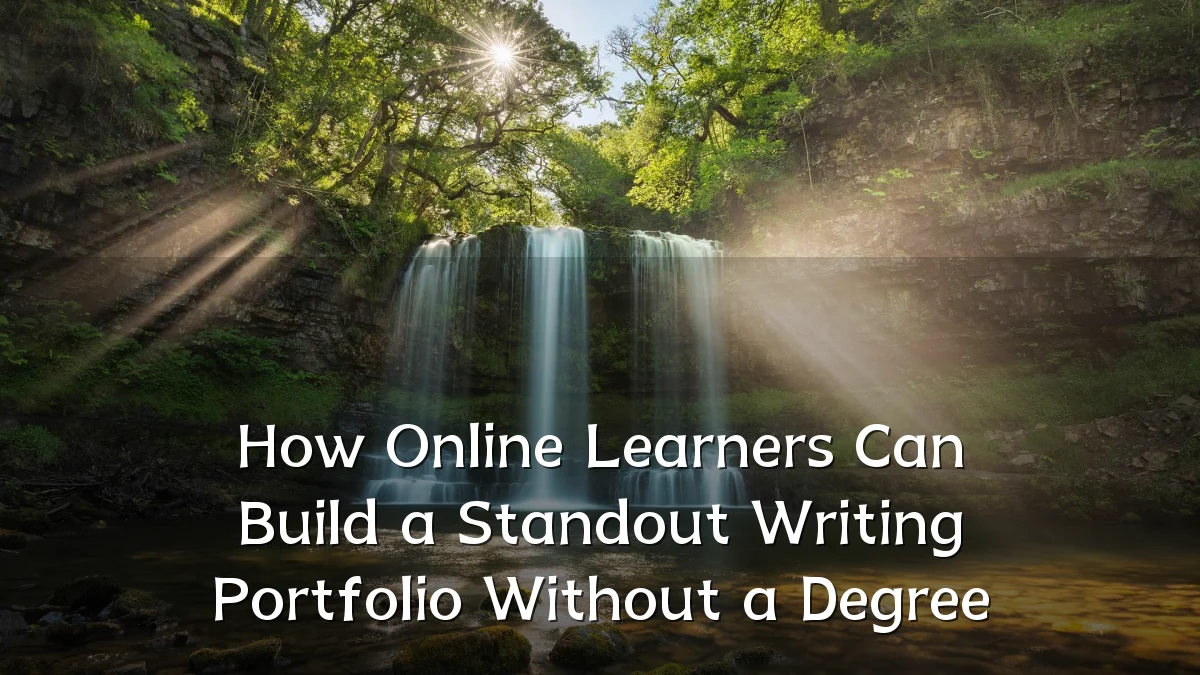 How Online Learners Can Build a Standout Writing Portfolio Without a Degree